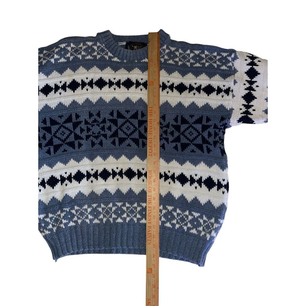Vintage Lake Harmony Rowing‎ Club Sweater Grandpa Chunky Knit Made in USA, Large - Picture 2 of 4